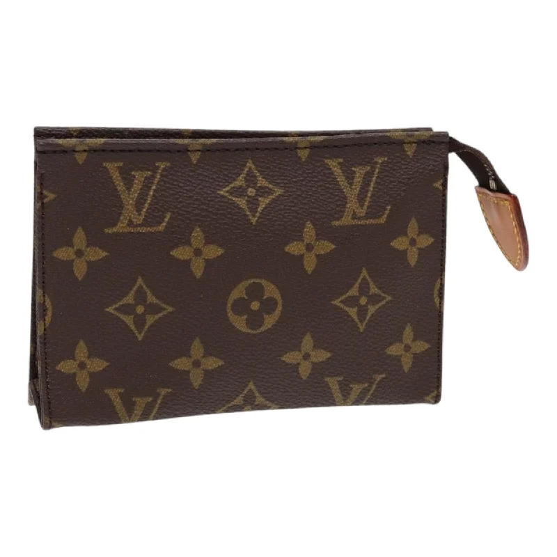 Louis Vuitton Alma bags with a monogram - embossed leather surfaceLOUIS VUITTON Monogram Poche Toilette 15 Pouch M47546 LV Auth 84462