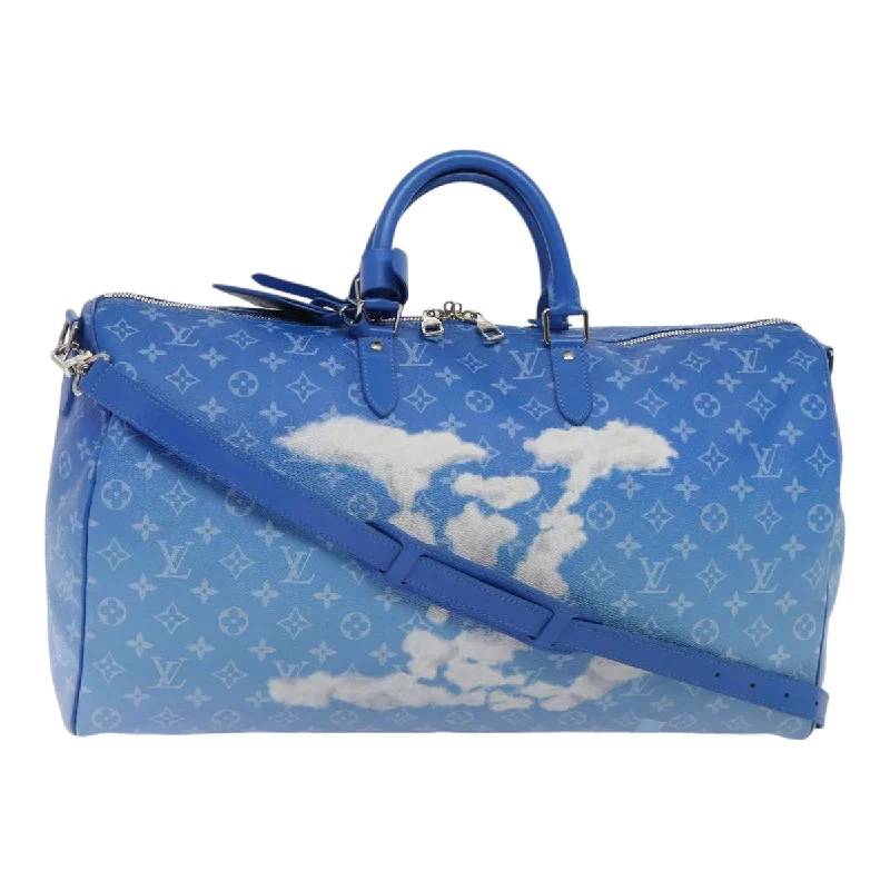 Medium - sized Louis Vuitton tote bags for work and shoppingLOUIS VUITTON Monogram Clouds Keepall Bandouliere 50 Bag M45428 LV Auth yk14164A