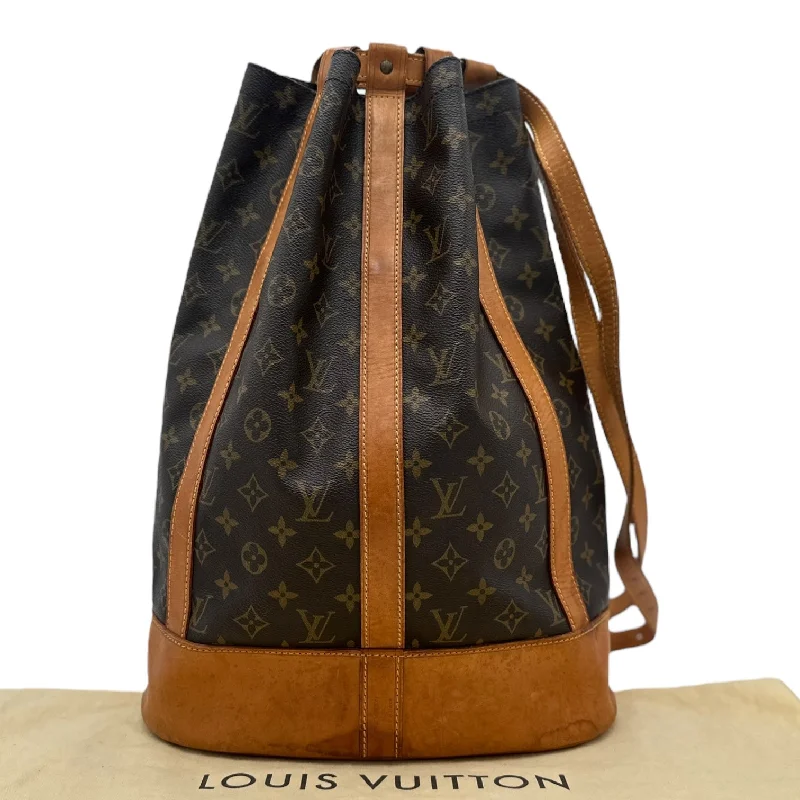 Ladies Louis Vuitton shoulder bags with a wide - width strap for comfortLOUIS VUITTON Monogram Randonne Sling Bag