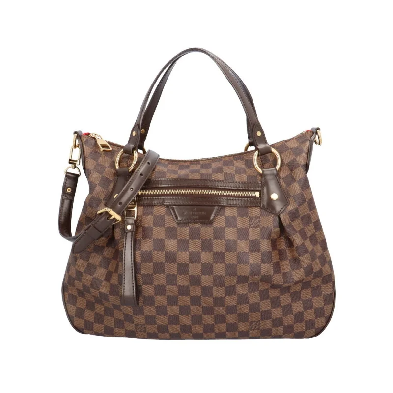 Louis Vuitton tote bags with a spacious interior and multiple pocketsLOUIS VUITTON Evora Shoulder Bag