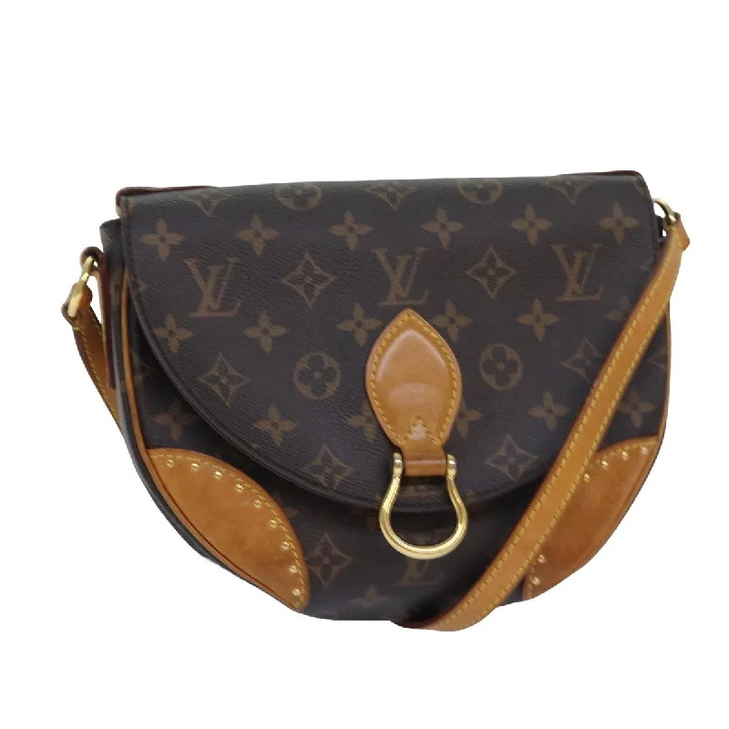 Louis Vuitton bags with a chain - link trim and a leather body for a modern edgeLOUIS VUITTON Saint Cloud Shoulder Bag