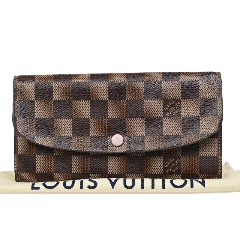 Louis Vuitton tote bags with a printed LV logo on the front for brand visibilityLOUIS VUITTON Emilie Wallet