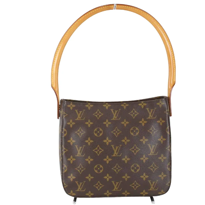 Louis Vuitton bags with a snap - button closure and a decorative charm for styleLOUIS VUITTON Looping MM Shoulder Bag