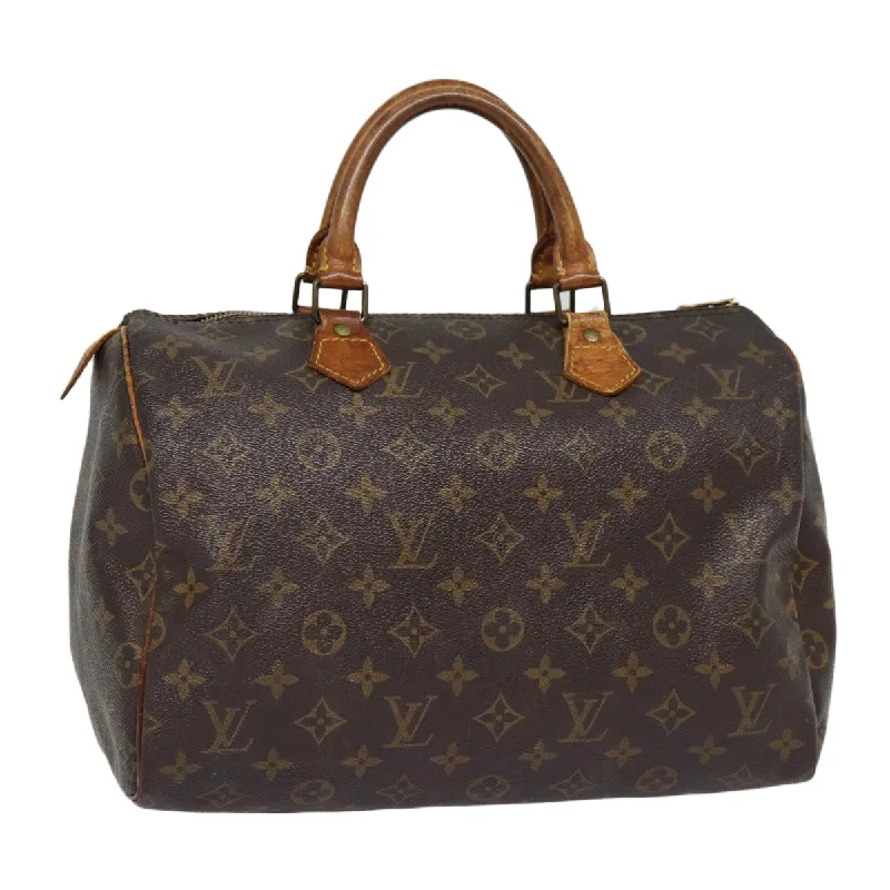 Louis Vuitton backpacks with a sleek, minimalist design for styleLOUIS VUITTON Monogram Speedy 30 Hand Bag M41526 LV Auth mr410