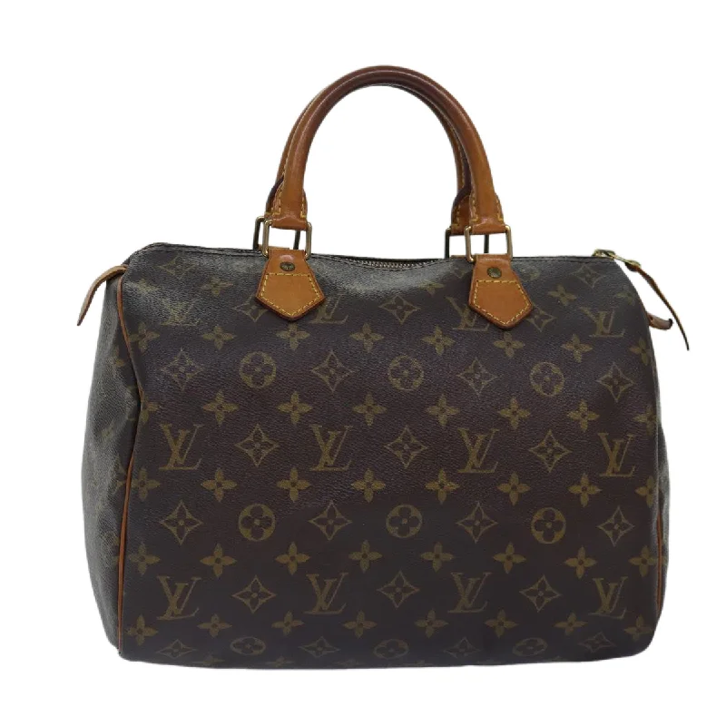 Louis Vuitton bags with a zippered interior pocket for better organizationLOUIS VUITTON Monogram Speedy 30 Hand Bag M41526 LV Auth ki4646