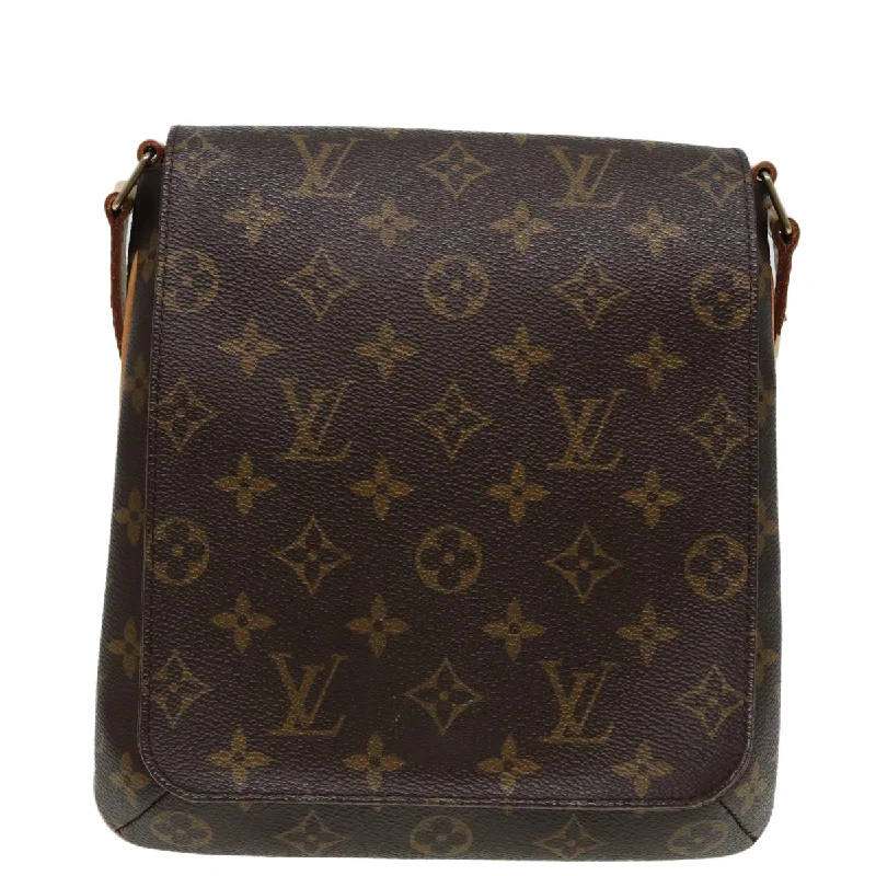 Louis Vuitton bags with a snap - button closure and a decorative charm for styleLOUIS VUITTON Musette Tango Shoulder Bag