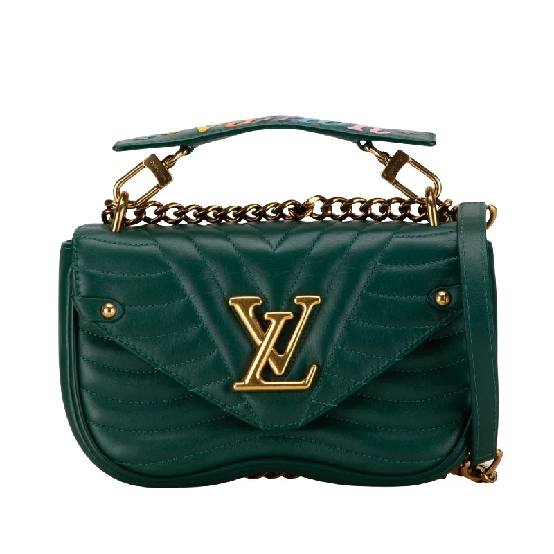 Ladies Louis Vuitton shoulder bags with a magnetic - closure flap for easeLOUIS VUITTON New wave Shoulder Bag