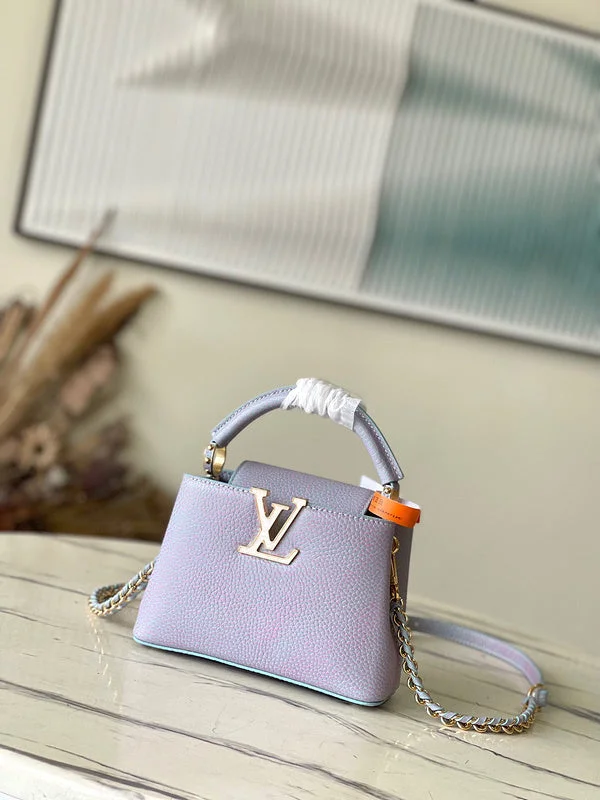 Ladies Louis Vuitton Petite Malle bags in a pastel color for a soft lookBC - LOUIS VUITTON BAGS - 005