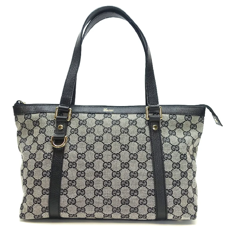 Women Gucci crossbody bags with a printed floral patternAbbey Monogram Canvas Zip Tote Bag