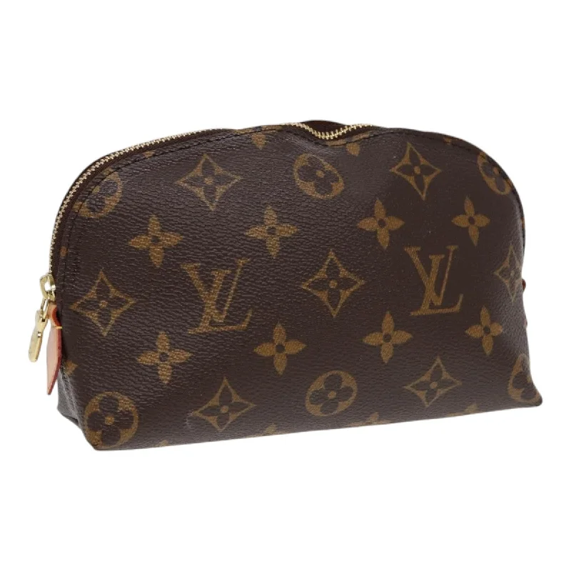 Louis Vuitton tote bags with a printed LV logo on the front for brand visibilityLOUIS VUITTON Monogram Pochette Cosmetic PM Cosmetic Pouch M47515 LV Auth 87259