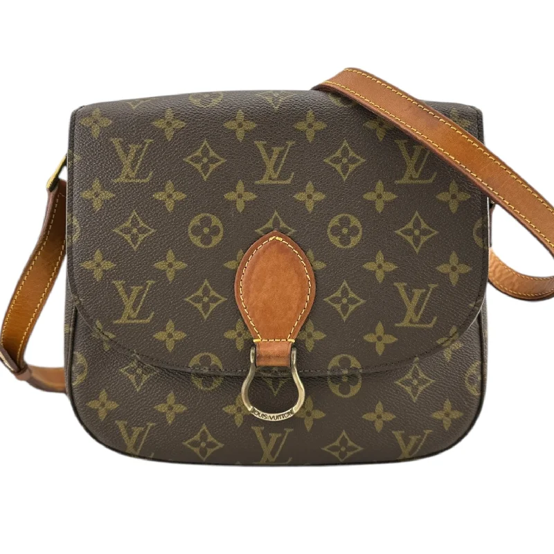 Louis Vuitton Alma bags featuring the signature top - handle designLOUIS VUITTON Monogram Coated Canvas and Vachetta Leather Saint Cloud GM Crossbody Bag