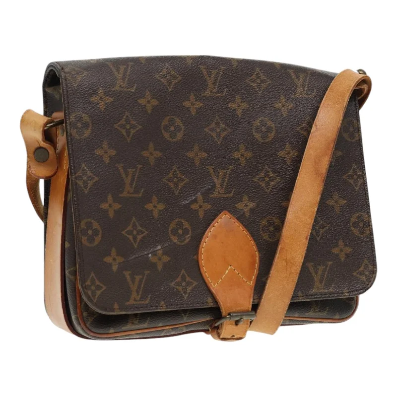 Ladies Louis Vuitton Capucines bags with gold - toned hardwareLOUIS VUITTON Monogram Cartouchiere GM Shoulder Bag M51252 LV Auth 86787