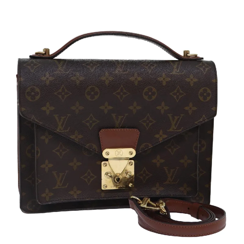 Louis Vuitton Alma bags featuring the signature top - handle designLOUIS VUITTON Monogram Monceau 28 Hand Bag 2way M51185 LV Auth 87873