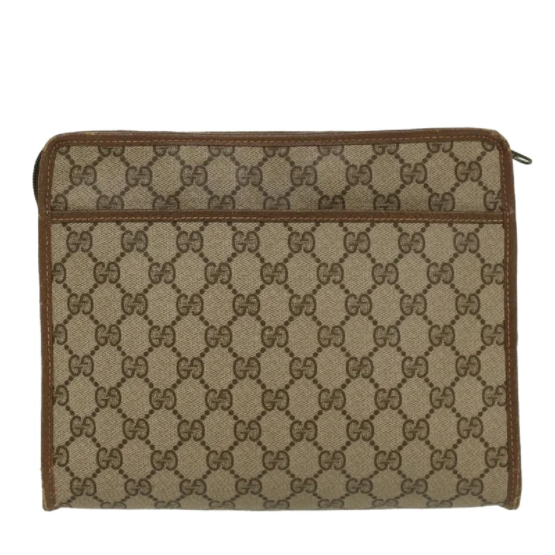 Gucci Dionysus bags for women with tiger - head claspsGUCCI GG Canvas Clutch Bag PVC Leather Beige  ep898