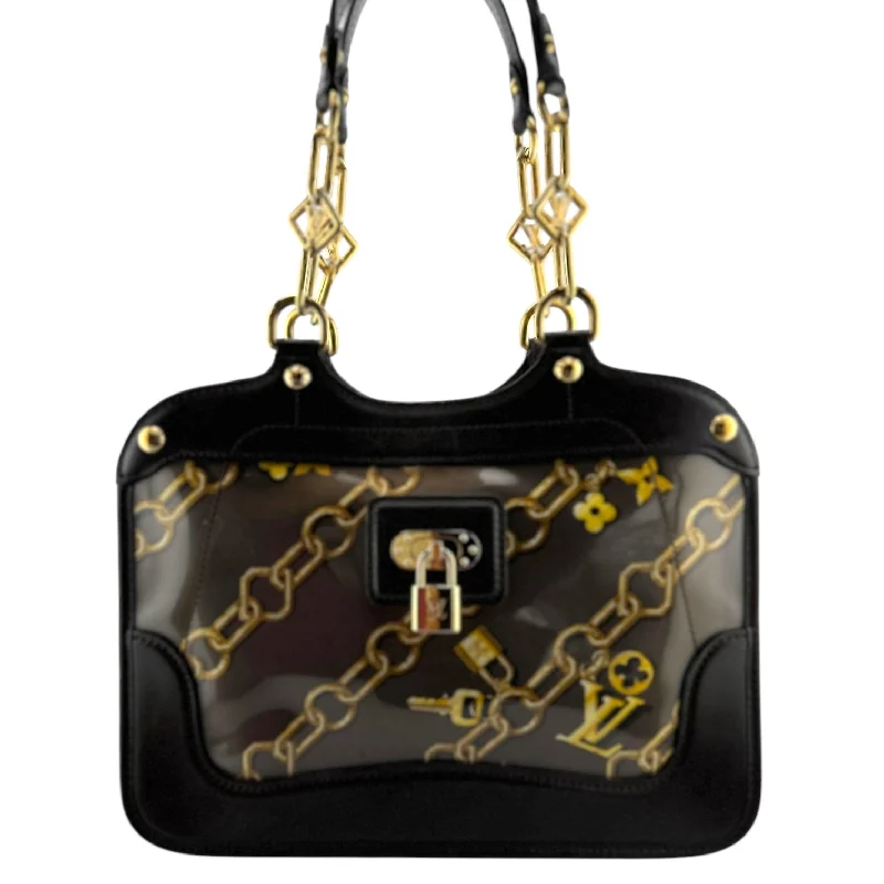 Louis Vuitton bags with a snap - button closure and a decorative charm for styleLOUIS VUITTON Special Edition Cabas Charms Bag