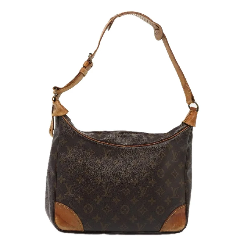 Ladies Louis Vuitton shoulder bags with a single - handle silhouetteLOUIS VUITTON Monogram Boulogne 30 Shoulder Bag M51265 LV Auth bs16927