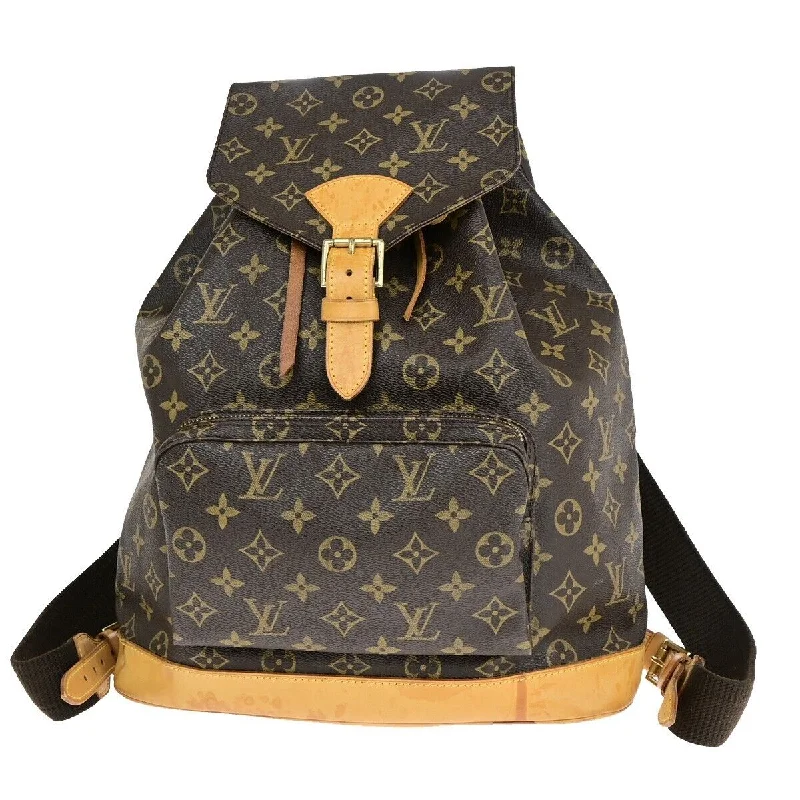 Ladies Louis Vuitton shoulder bags with a wide - width strap for comfortLOUIS VUITTON Montsouris GM Backpack