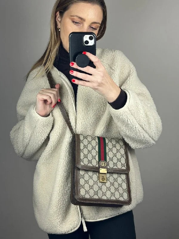 Gucci backpacks for women with a multi - pocket designVintage Gucci Crossbody Bag