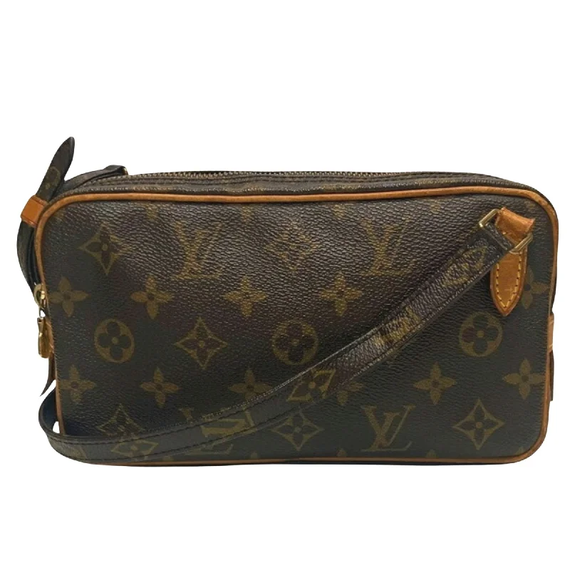 Louis Vuitton crossbody bags with a woven leather strap for textureLOUIS VUITTON Marly Shoulder Bag