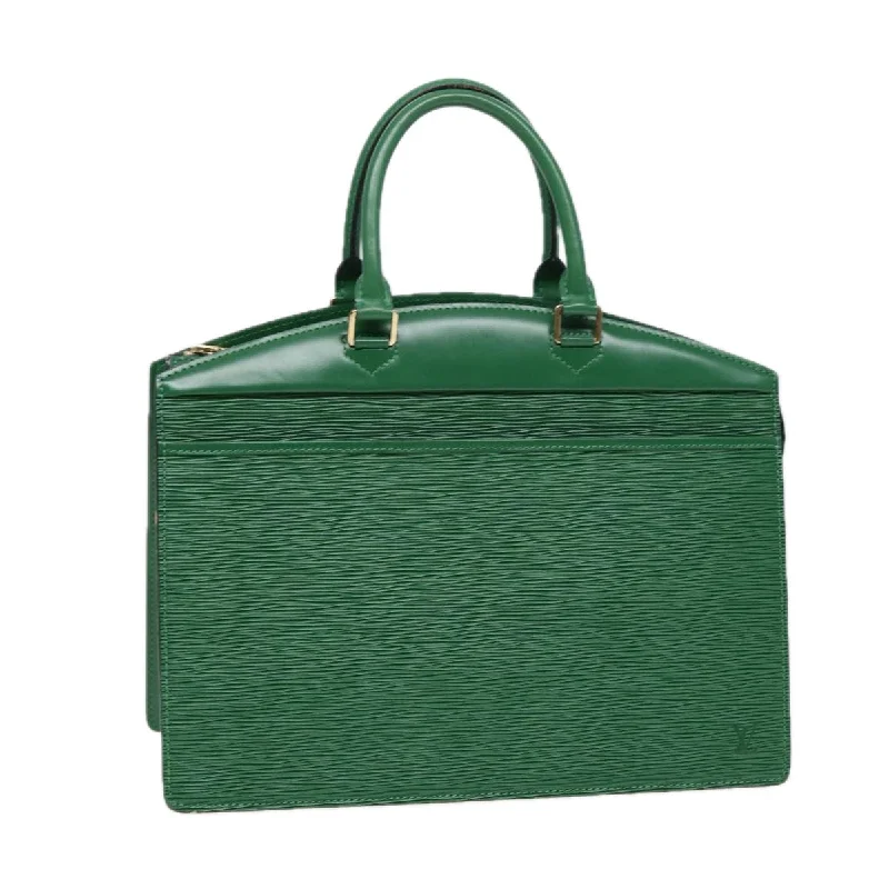 Louis Vuitton Capucines bags with smooth calfskin leather for luxuryLOUIS VUITTON Epi Riviera Hand Bag Green M48184 LV Auth 87934