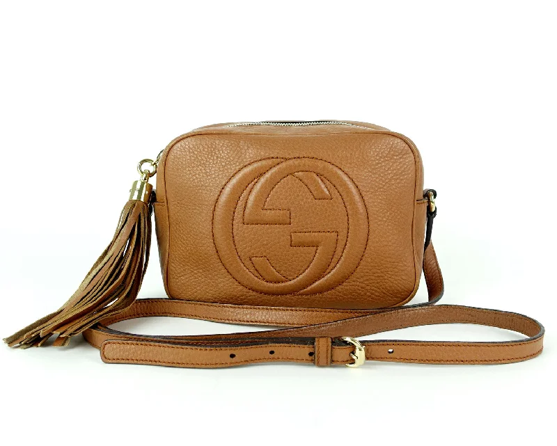 Gucci handbags for women with a metal - framed claspSoho Disco Calf Leather Shoulder Bag