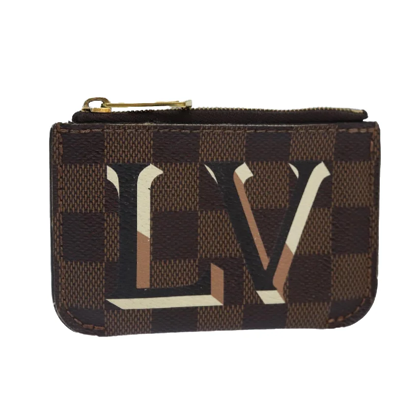 Louis Vuitton Alma bags with a monogram - embossed leather surfaceLOUIS VUITTON Damier Ebene Belmont NV Pouch LV Auth bs16821