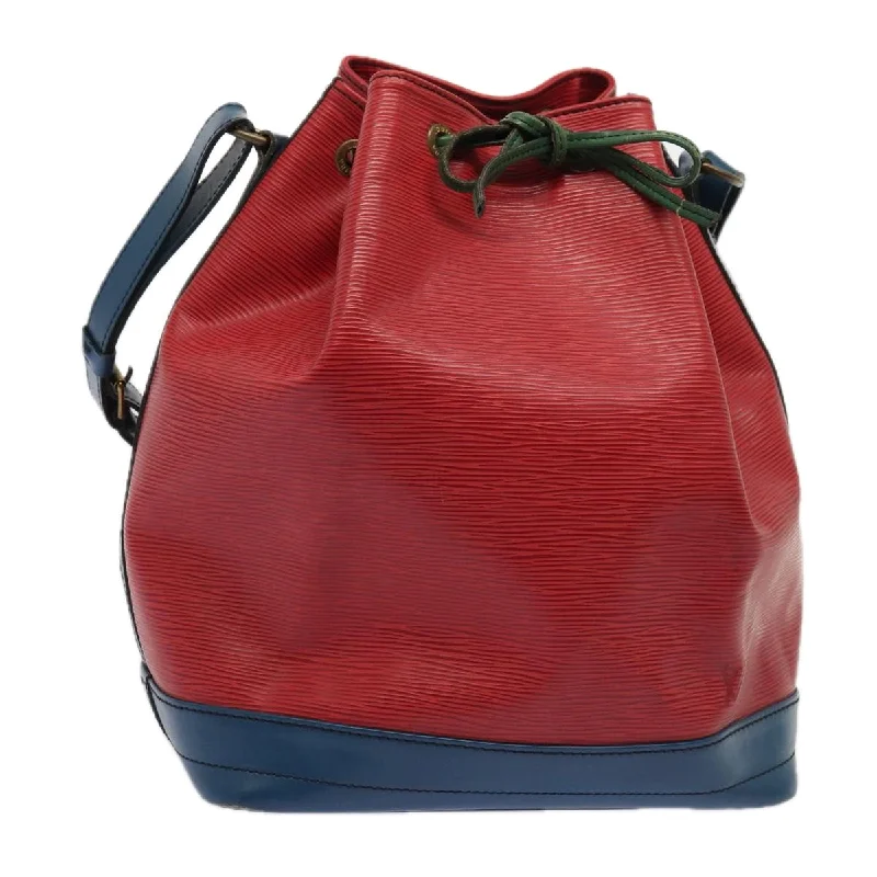 Louis Vuitton Alma bags with a monogram - embossed leather surfaceLOUIS VUITTON Epi Toriko Color Noe ShoulderBag Red Blue Green M44084 Auth 76182