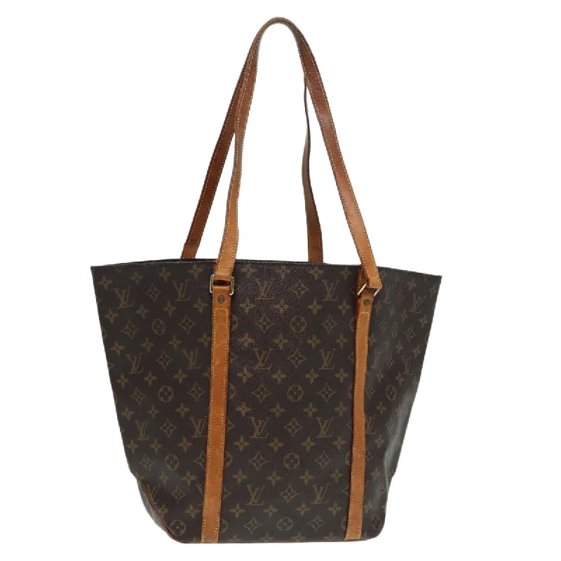 Louis Vuitton tote bags with a spacious interior and multiple pocketsLOUIS VUITTON Monogram Sac Shopping Tote Bag M51108 LV Auth 86772