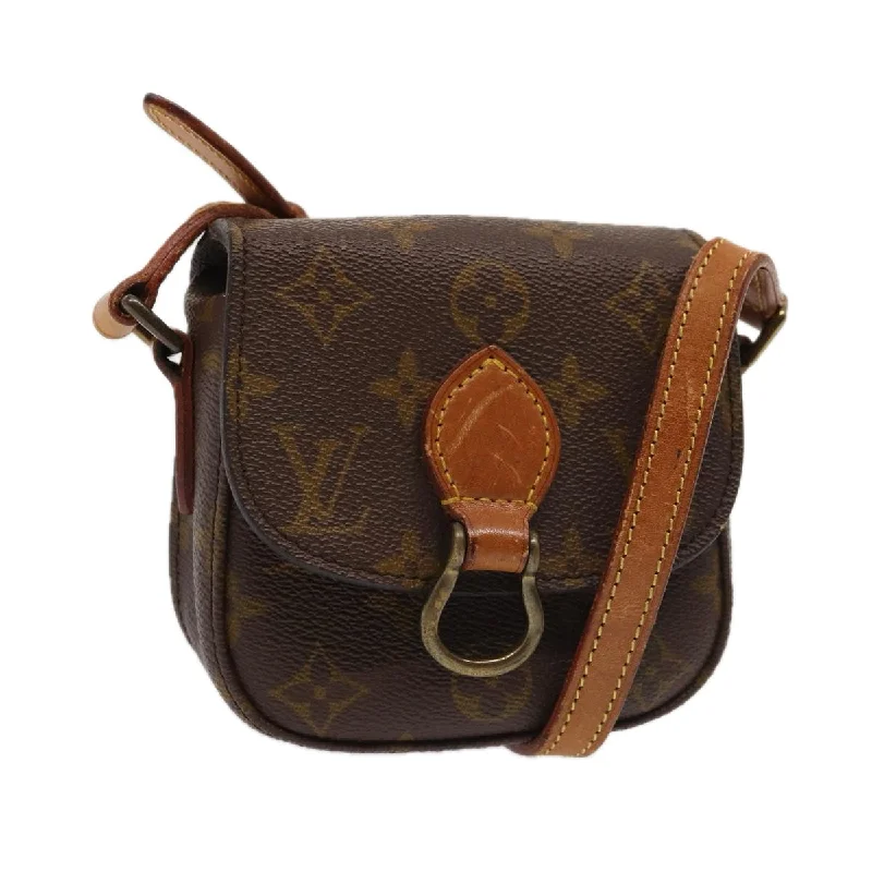 Louis Vuitton bags with a zip - around closure for enhanced securityLOUIS VUITTON Monogram Bebe Monogram Saint Cloud Bag Vintage M51245 Auth 86780