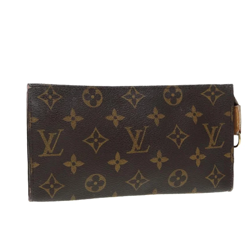 Louis Vuitton backpacks with a hidden back pocket for securityLOUIS VUITTON Monogram Bucket GM Pouch Accessory Pouch LV Auth kk331