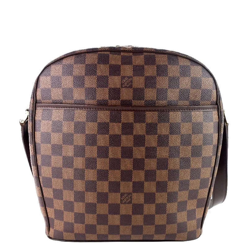 Ladies Louis Vuitton shoulder bags with a single - handle silhouetteIpanema GM Damier Ebene Canvas Bag