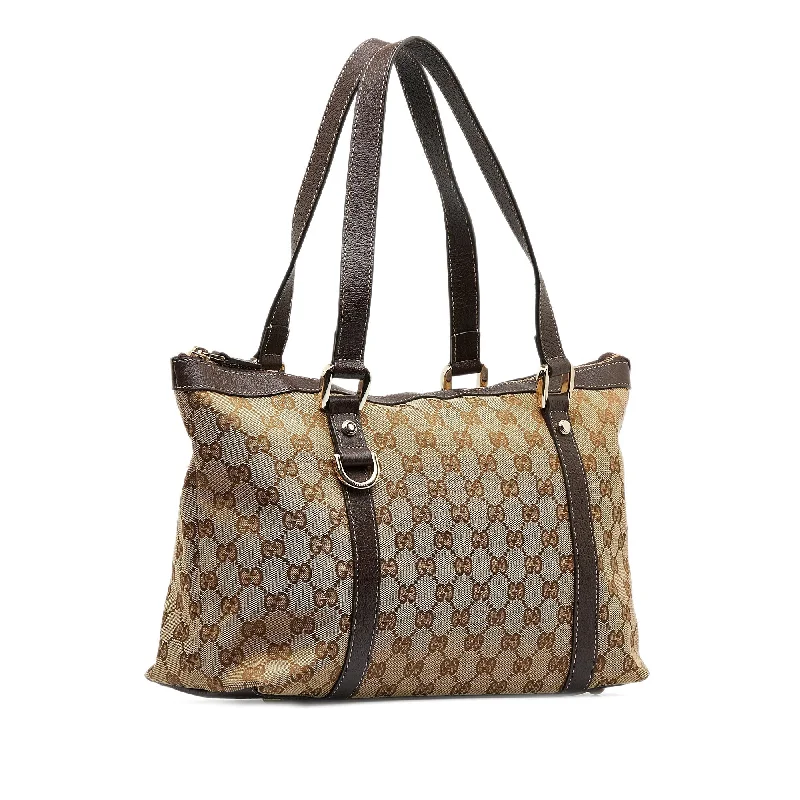 Gucci Marmont bags for women with a snakeskin - effect panelGUCCI GG Canvas Abbey D-Ring Tote Bag