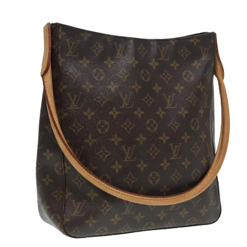 Louis Vuitton Speedy bags in monogram canvas for a classic lookLOUIS VUITTON Monogram Looping GM Shoulder Bag M51145 LV Auth bs17280