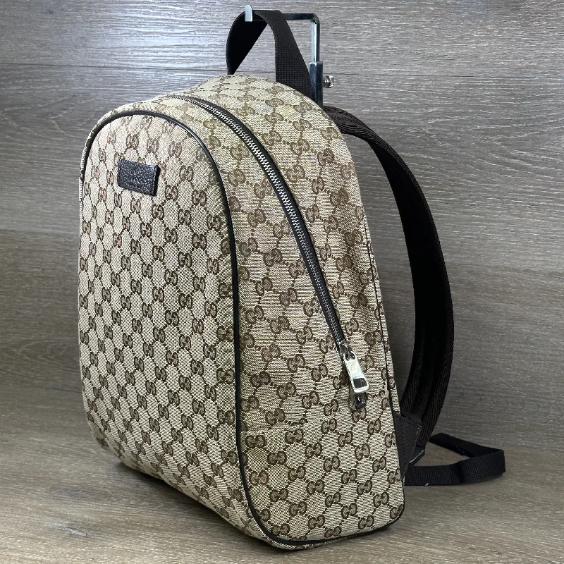 Ladies Gucci shoulder bags with a wide - width strapGucci GG Canvas Travel Backpack