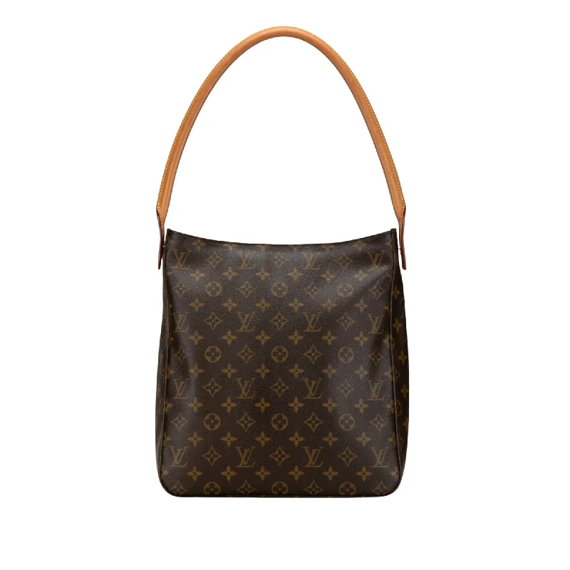 Louis Vuitton bags with a front - zip pocket for small items like keysLOUIS VUITTON Looping GM Shoulder Bag