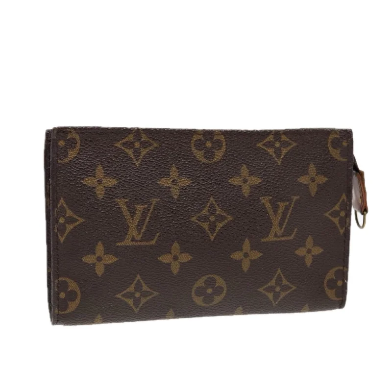 Ladies Louis Vuitton shoulder bags with a tassel decoration for charmLOUIS VUITTON Monogram Bucket PM Accessory Pouch LV Auth 84834