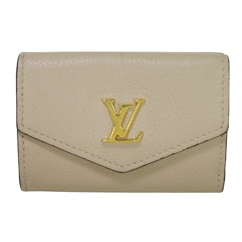 Louis Vuitton tote bags with a printed LV logo on the front for brand visibilityLOUIS VUITTON Lockmini Wallet