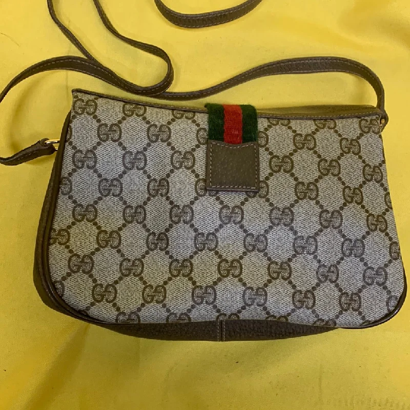 Gucci handbags for women with a metal - framed claspGucci Vintage Sherryline Crossbody Bag