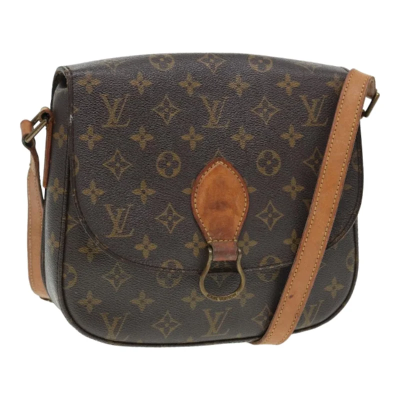 Louis Vuitton crossbody bags with a keychain holder for practicalityLOUIS VUITTON Monogram Saint Cloud GM Shoulder Bag M51242 LV Auth 86790