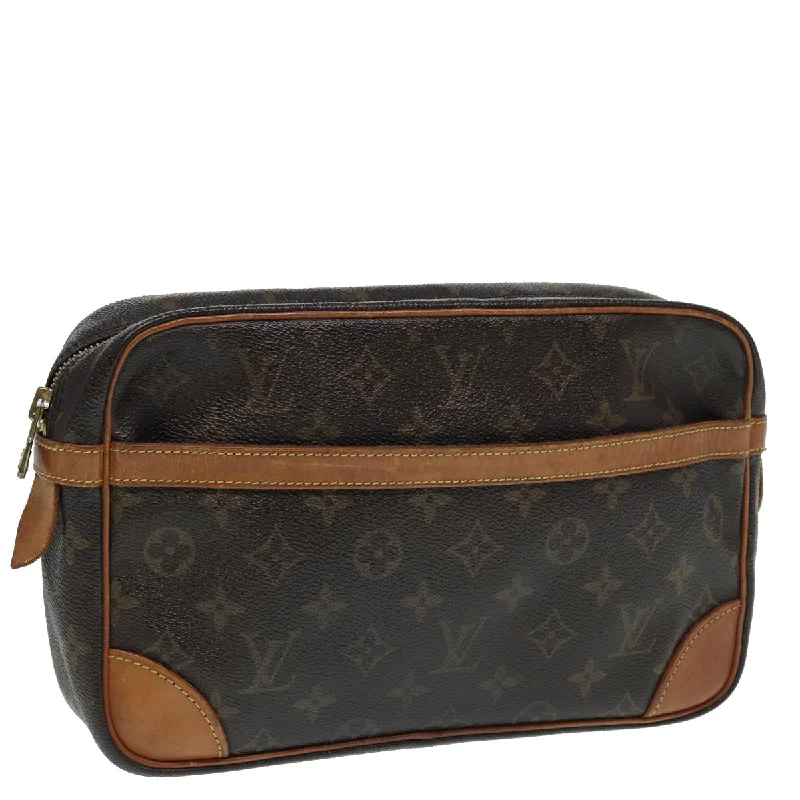 Louis Vuitton Twist bags with the iconic LV - turnlock closureLOUIS VUITTON Monogram Compiegne 28 Clutch Bag M51845 LV Auth 86122