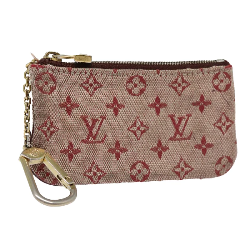 Louis Vuitton Alma bags with a leather - wrapped handle for a luxurious feelLOUIS VUITTON Monogram Mini Pochette Cles Coin Purse Red M92238 LV Auth 87723