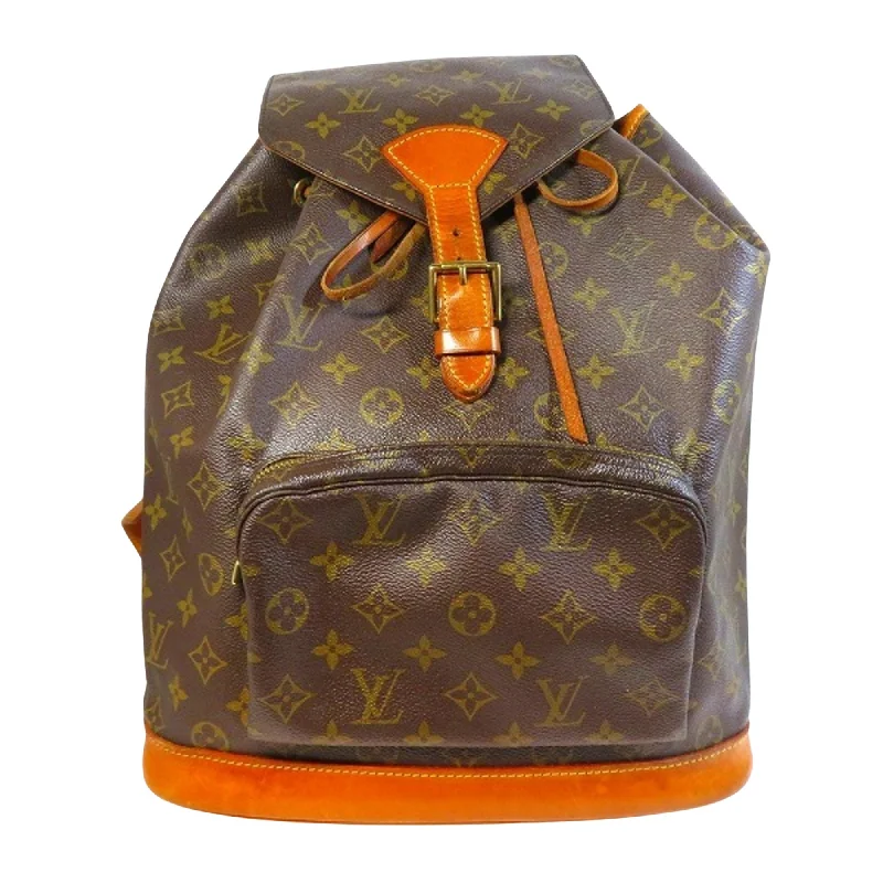 Louis Vuitton bags with a front - flap pocket for quick - access itemsLOUIS VUITTON Montsouris GM Backpack