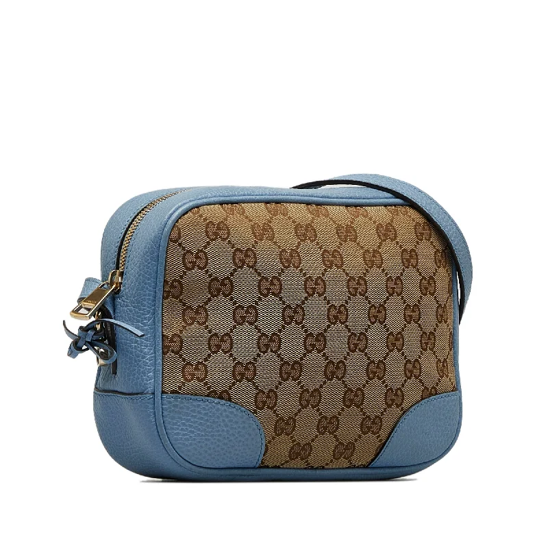 Women Gucci Sylvie bags with a leather - wrapped handleGucci Bree Crossbody Bag GG Canvas