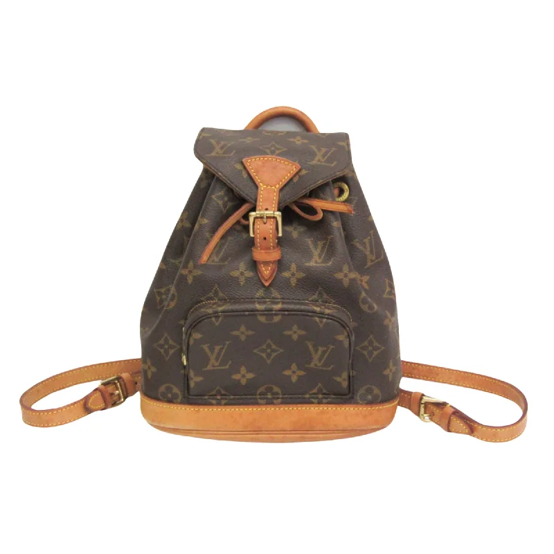 Louis Vuitton bags with a detachable mirror inside for on - the - go touch - upsLOUIS VUITTON Montsouris Backpack