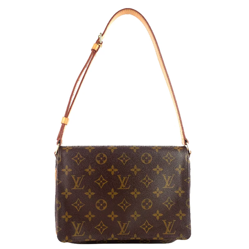 Louis Vuitton Alma bags featuring the signature top - handle designMusette Tango Monogram Canvas Shoulder Bag