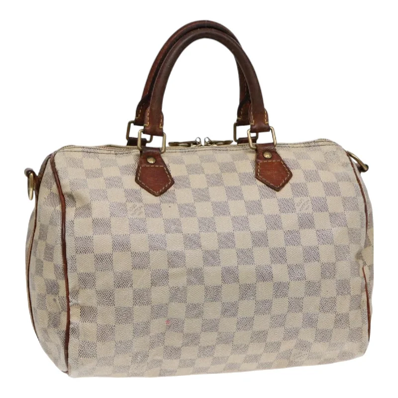 Louis Vuitton Alma bags with a leather - wrapped handle for a luxurious feelLOUIS VUITTON Damier Azur Speedy Bandouliere 30 Hand Bag 2way N41052 Auth 86628