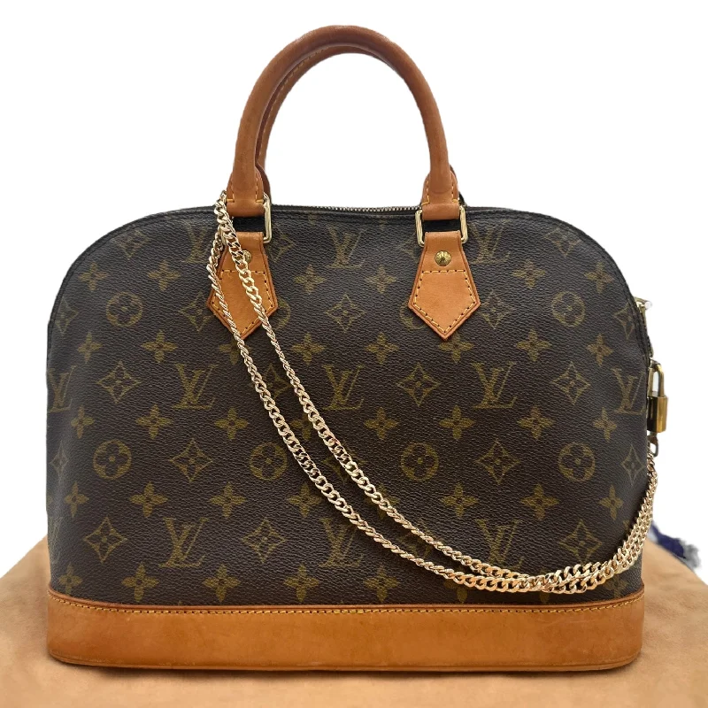 Louis Vuitton bags with a detachable mobile phone holder for convenienceLOUIS VUITTON Monogram Alma Bag