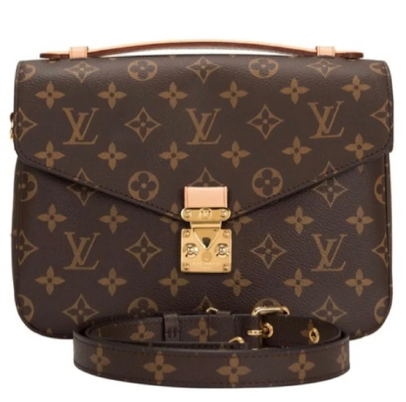 Louis Vuitton crossbody bags with a woven leather strap for textureLouis Vuitton Pochette Metis Classic Monogram