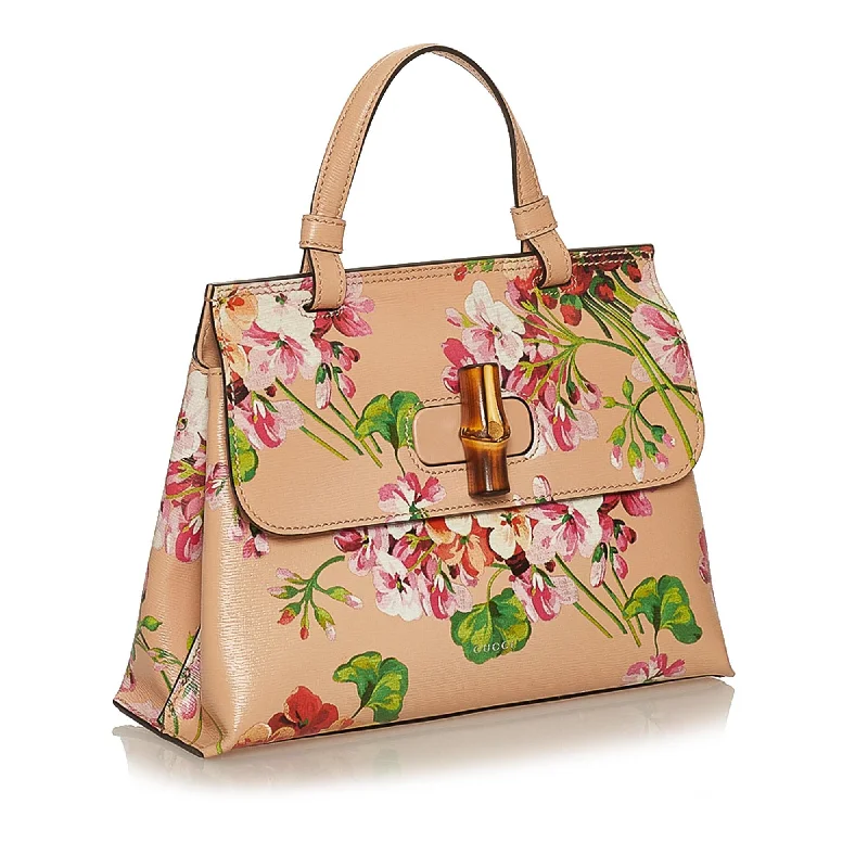 Ladies Gucci Dionysus bags in a pastel colorGucci Bamboo Daily Blooms Leather Satchel (29395)