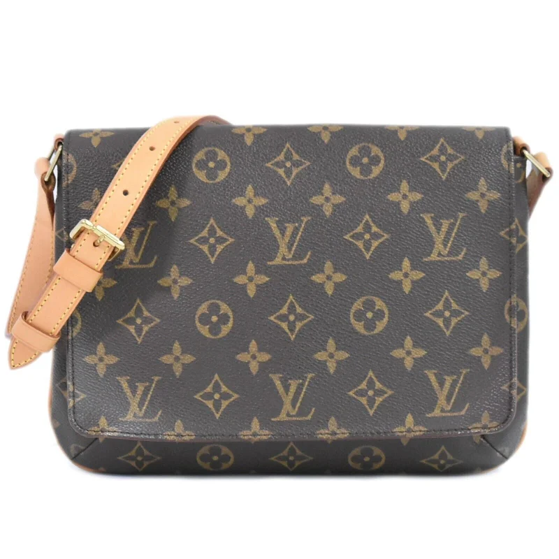 Louis Vuitton bags with a front - zip pocket for small items like keysLOUIS VUITTON Musette Tango Shoulder Bag